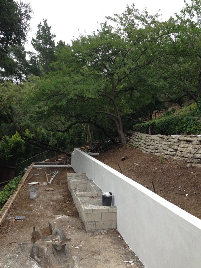A view of the back yard from above.